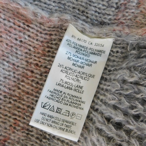 Anthropologie KNITTED & KNOTTED Cody Open Cardigan Peplum Mohair Wool Small - Picture 13 of 14